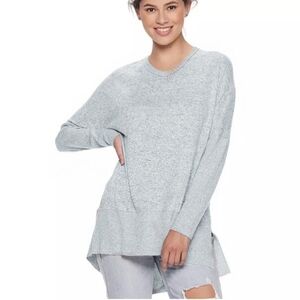 SO Cozy Pastel Blue Tunic Sweater